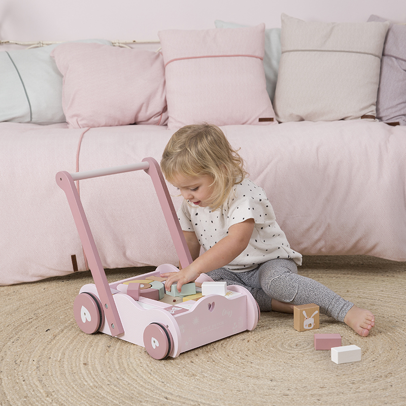 4414 - wooden baby walker - adventure pink 2