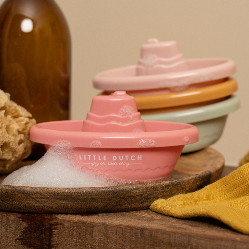 2007437 - Stockable Bath Boats - Pink (1)