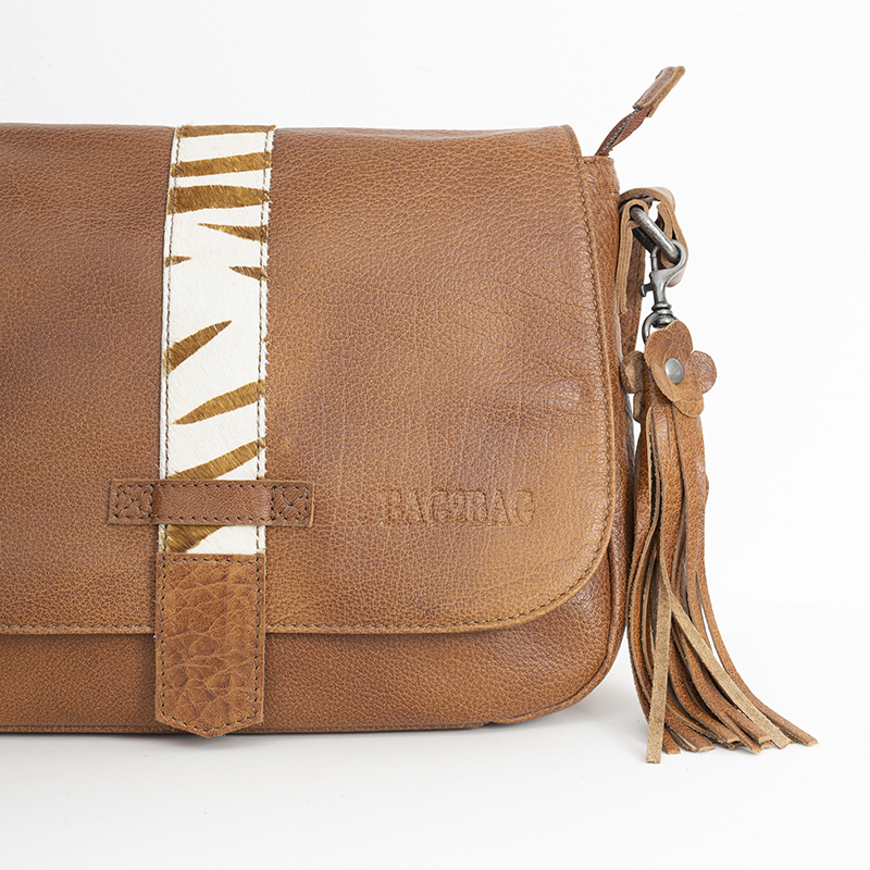 Bag Murcia Cognac Zebra front
