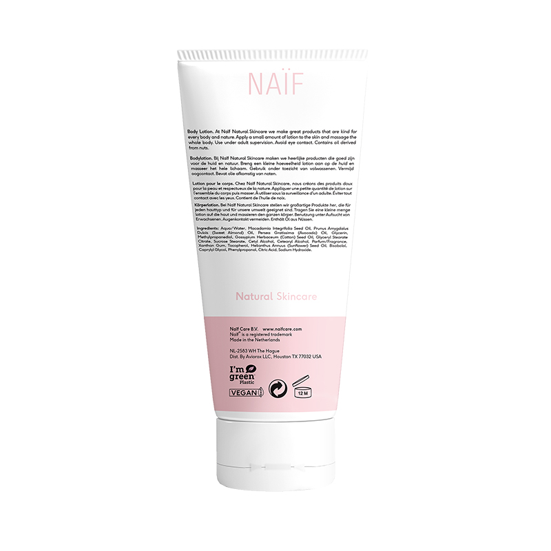 Bodylotion achterkant