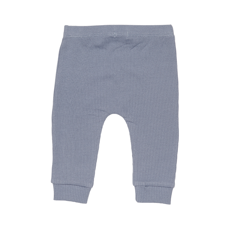 Broek rib blauw achterkant