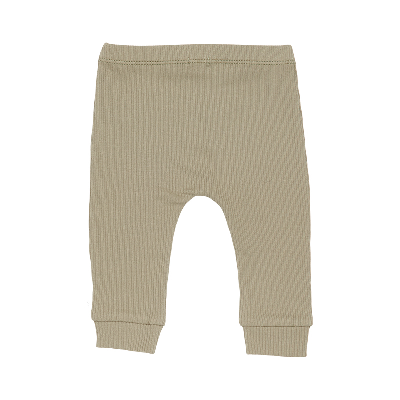 Broek rib olive achterkant