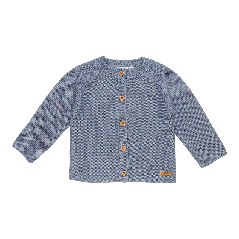 Gebreid vestje blauw