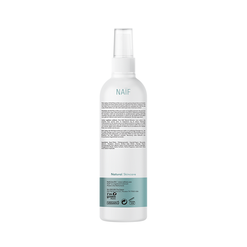 Haarlotion achterkant