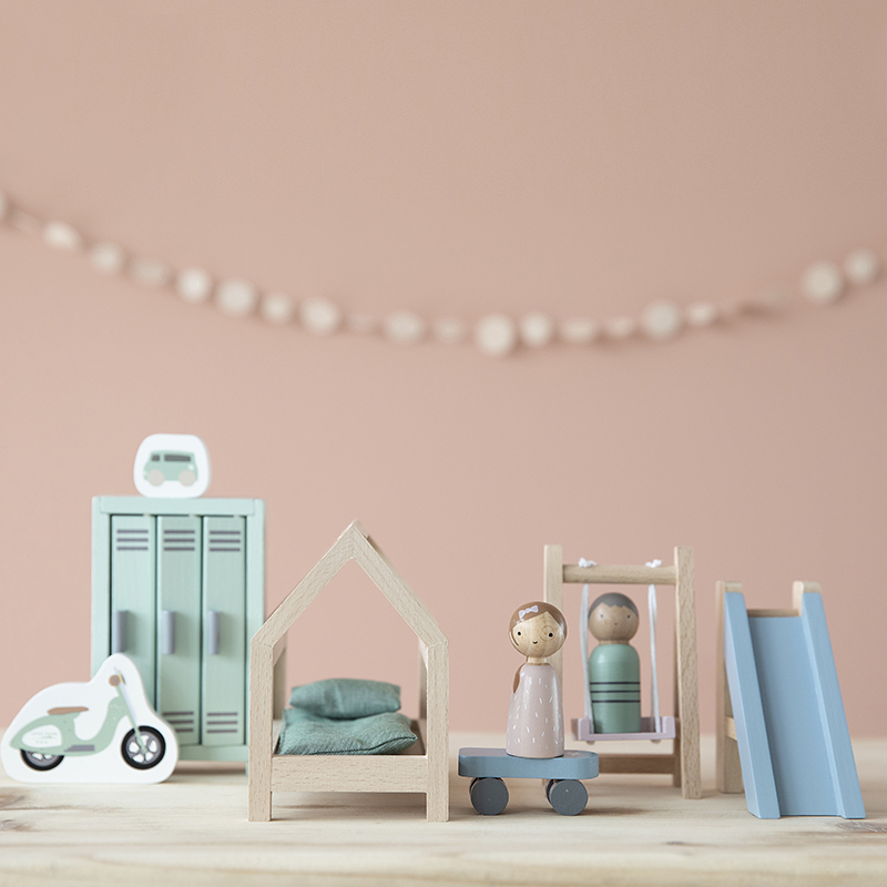 LD4478 - Doll’s House Children’s Room Playset (2)