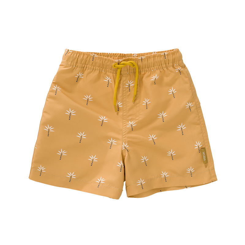 Swim short palmtree ochre