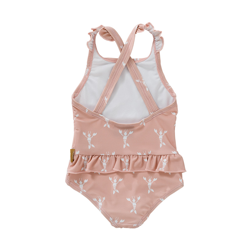 Swim tanksuit lobster cameo rose back