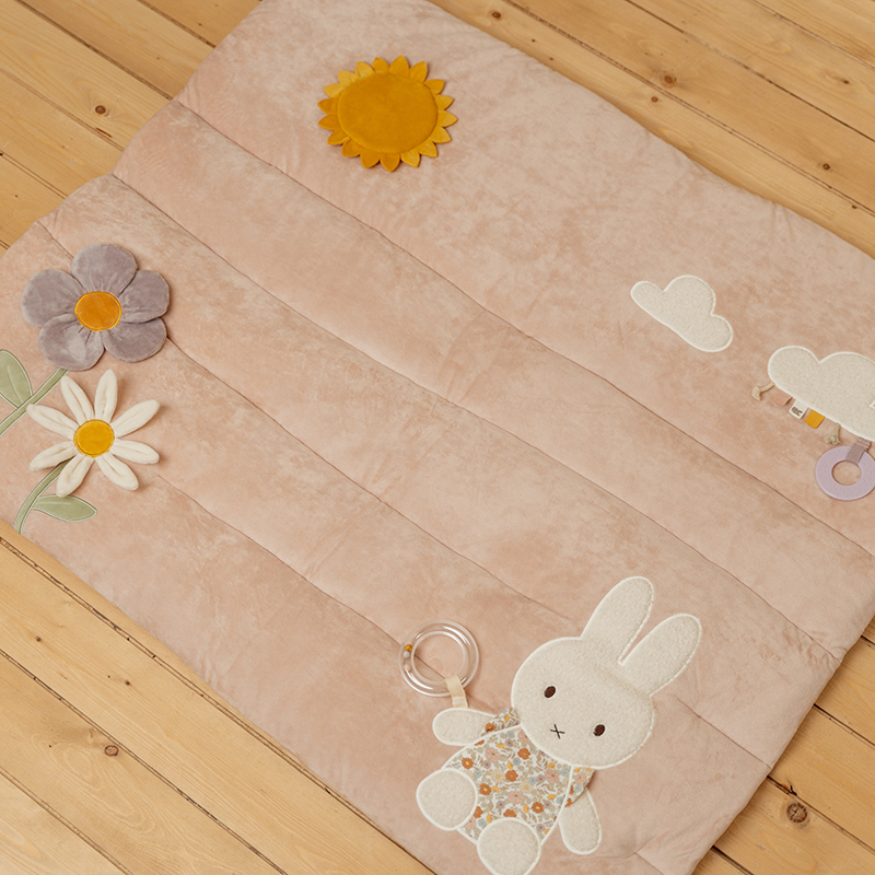 NIJN768 - Miffy Playpen Mat - Vintage Little Flowers (1)