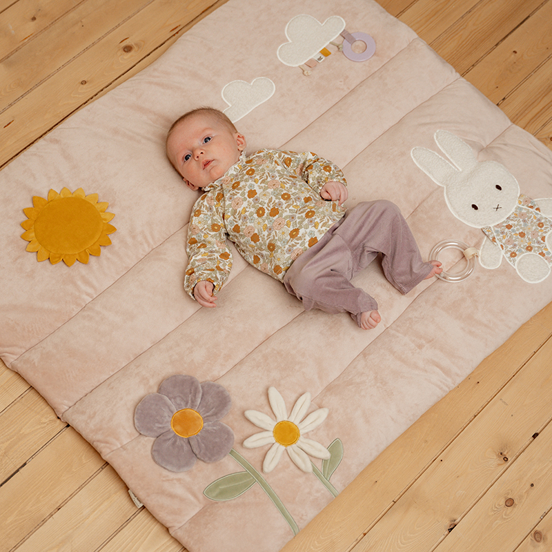 NIJN768 - Miffy Playpen Mat - Vintage Little Flowers (12)