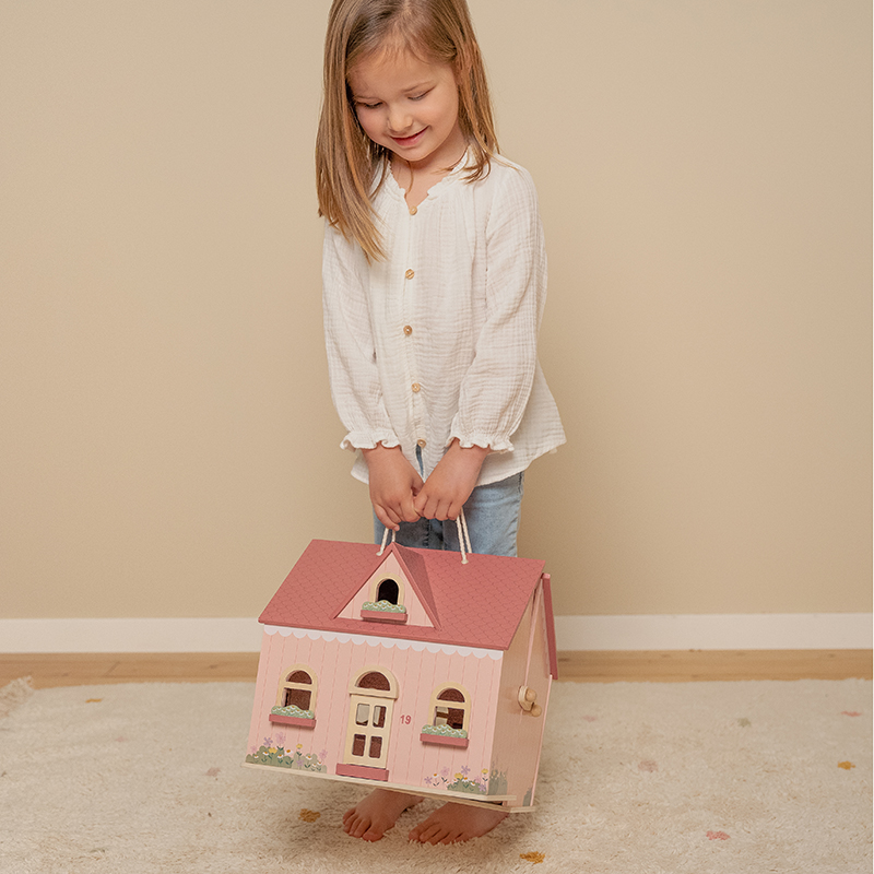 LD7116 - Doll House Suitcase - Poppenhuis koffer (1)